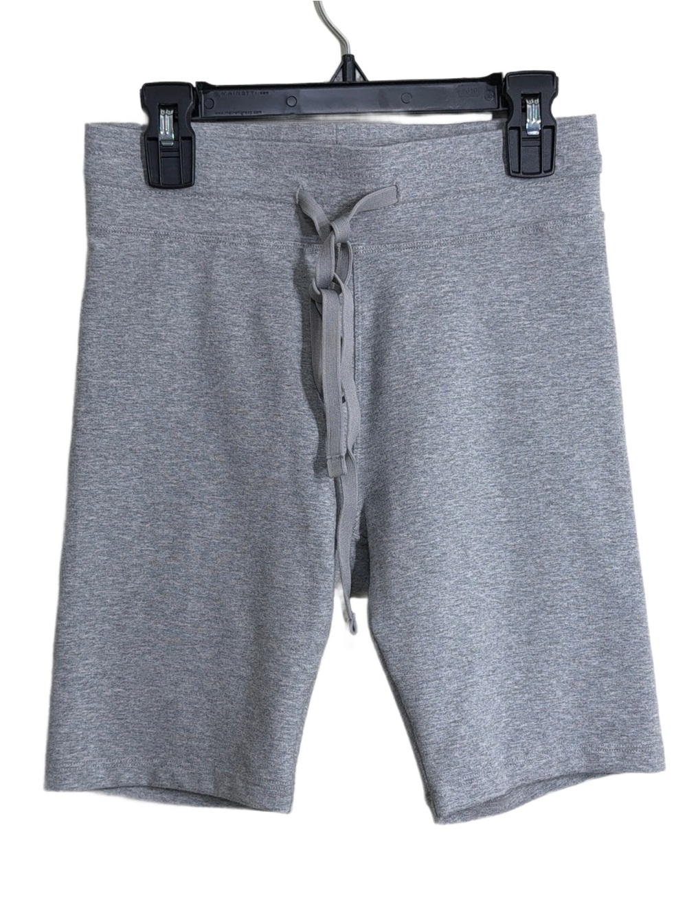 Free People Movement Gray Knit Drawstring Bike Shorts